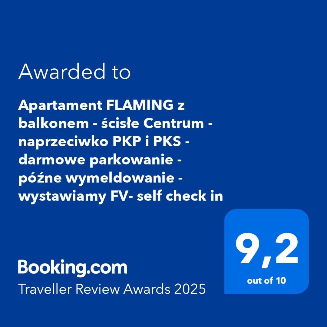 Apartment Flaming Z Balkonem - Scisle Centrum Naprzeciwko Pkp I Pks - Darmowy Parking - Bezplatne Pozne Wymeldowanie - Wystawiamy Fv - Self Check In *